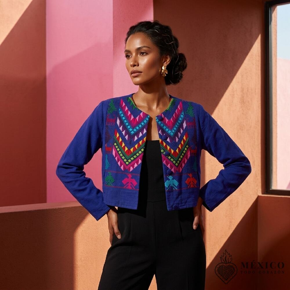 Mexican Torera jacket fits best X M Artisinal product open front